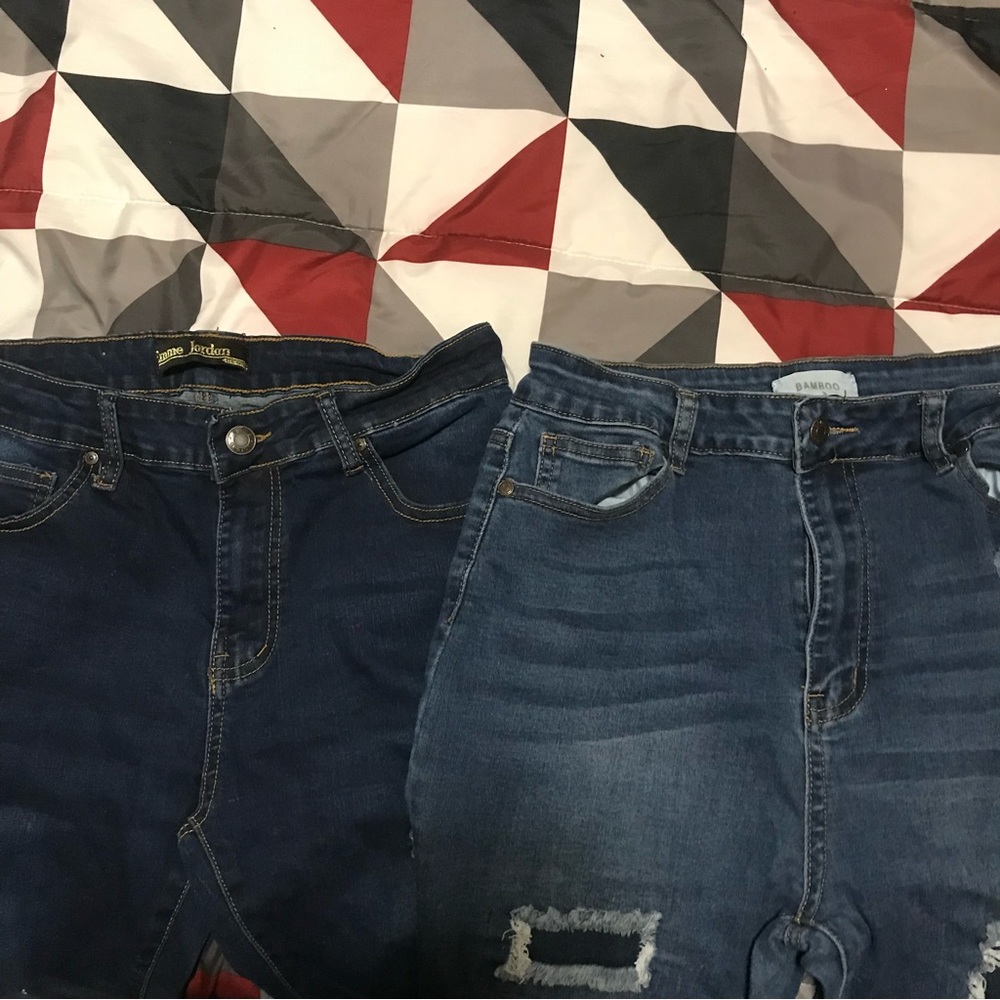 Size 15 Womens Juniors 2 Ripped Jeans Bundle